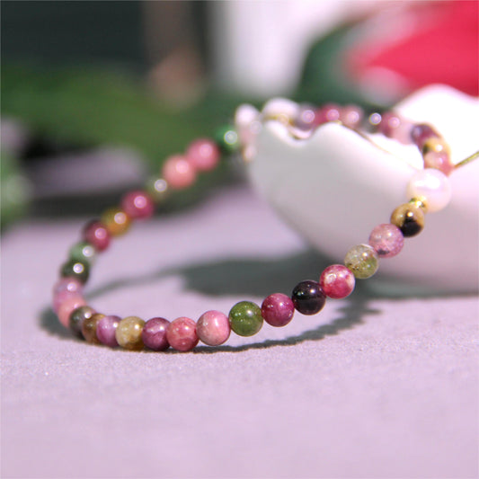 Cherry Tree Collection - 6”-6.25” Sizes - Gemstone Beaded Bracelets For Women, Men, and Teens - 4mm Round Beads